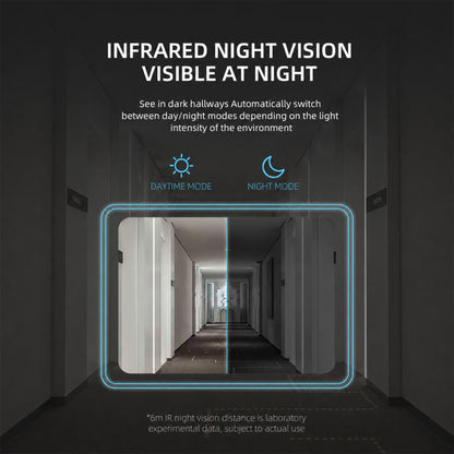 U9 1MP HD Smart Visual Doorbell Two-way Audio Camera, Only Doorbell, Transparent Cover + Doorbell, Brown Cover + Doorbell