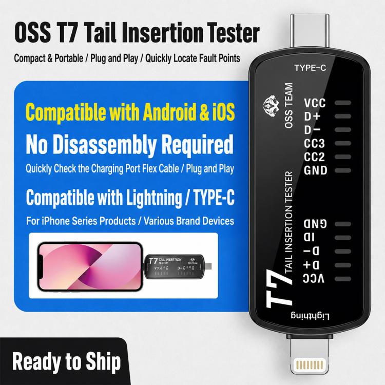 OSS Smart Charging Port Tester, T6, T7