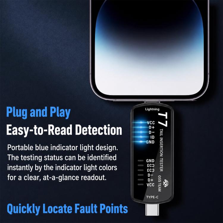 OSS Smart Charging Port Tester, T6, T7