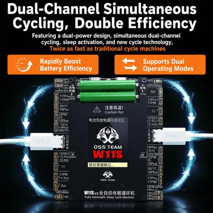 OSS W11S-V3 Dual-Channel Automatic Battery Cycle Tester, OSS W11S-V3