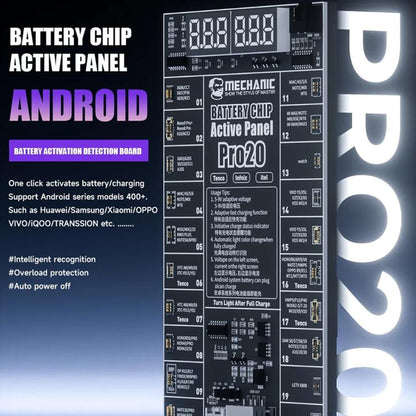 MECHANIC Pro20 Fast Charging Battery Chip Activation Detection Panel for Android, MECHANIC Pro20