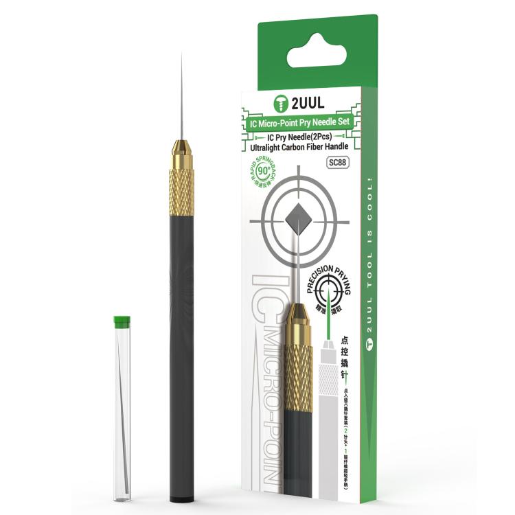 2UUL SC88 Non-Magnetic Precision Solder Control IC Micro-Point Pry Needle Set, 2UUL SC88