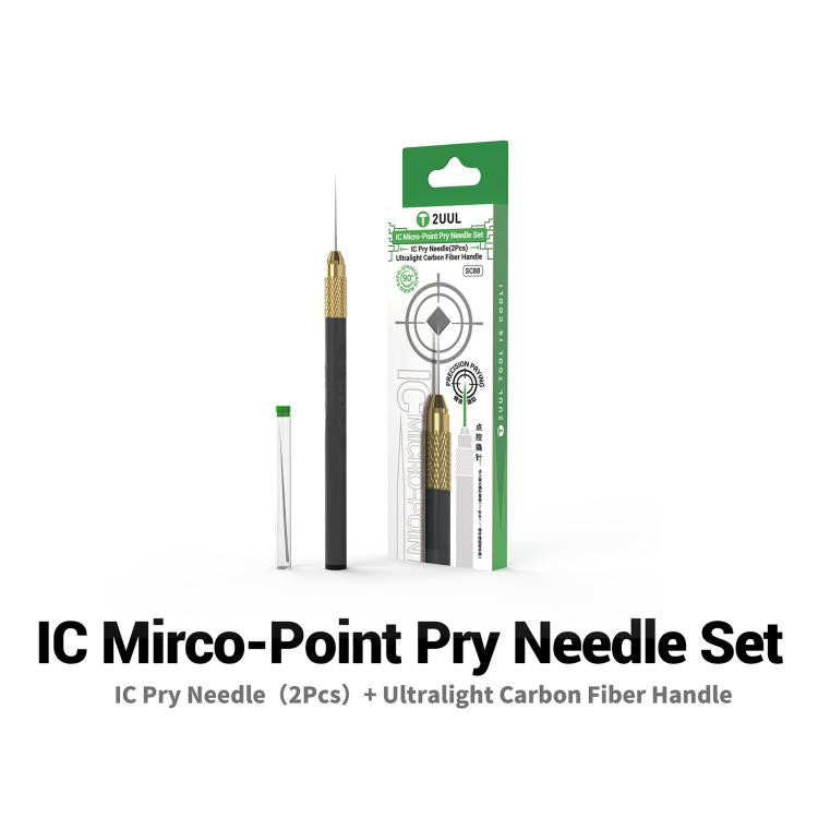 2UUL SC88 Non-Magnetic Precision Solder Control IC Micro-Point Pry Needle Set, 2UUL SC88