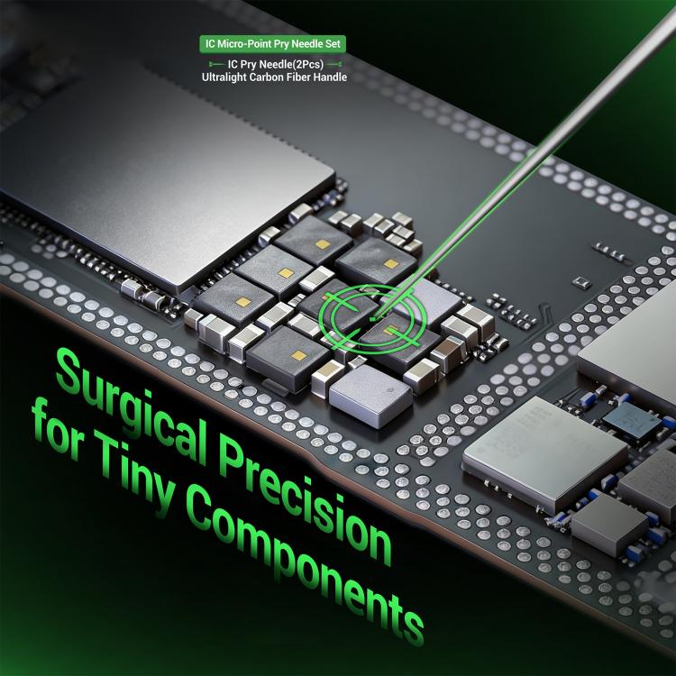 2UUL SC88 Non-Magnetic Precision Solder Control IC Micro-Point Pry Needle Set, 2UUL SC88