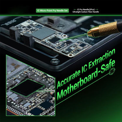 2UUL SC88 Non-Magnetic Precision Solder Control IC Micro-Point Pry Needle Set, 2UUL SC88