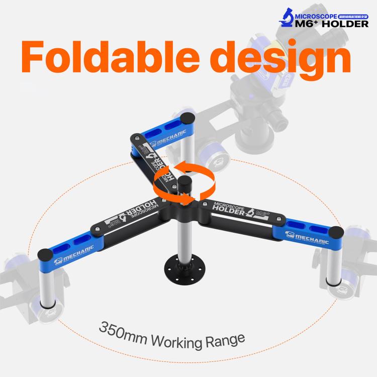 MECHANIC M6+ 360 Rotation Damped Microscope Swing Arm Holder, MECHANIC M6+
