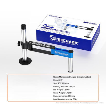 MECHANIC M6+ 360 Rotation Damped Microscope Swing Arm Holder, MECHANIC M6+