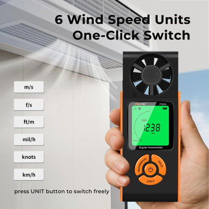 YT331S High Definition Full View Digital Anemometer, YT331S