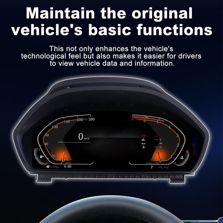 Car HD LCD Multi-Mode Digital Odometer Speedometer with CarPlay, For BMW E60 / E61 2003-2009, For BMW E70 X5 2006-2013
