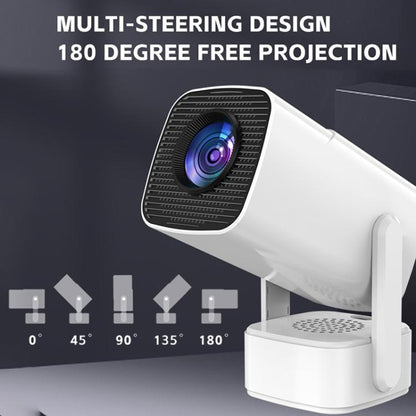 P30 Max Android 13 4K High Definition Smart Portable Projector with Built-in Speaker, EU Plug, US Plug, UK Plug, AU Plug