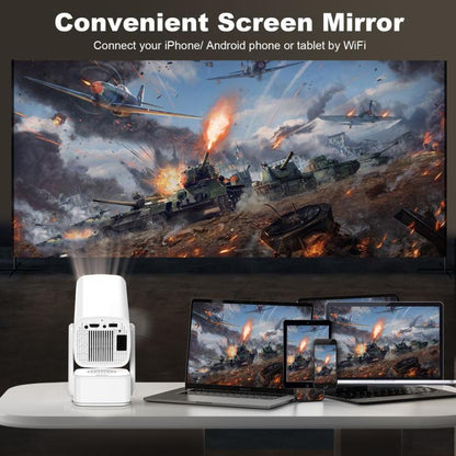 P30 Max Android 13 4K High Definition Smart Portable Projector with Built-in Speaker, EU Plug, US Plug, UK Plug, AU Plug