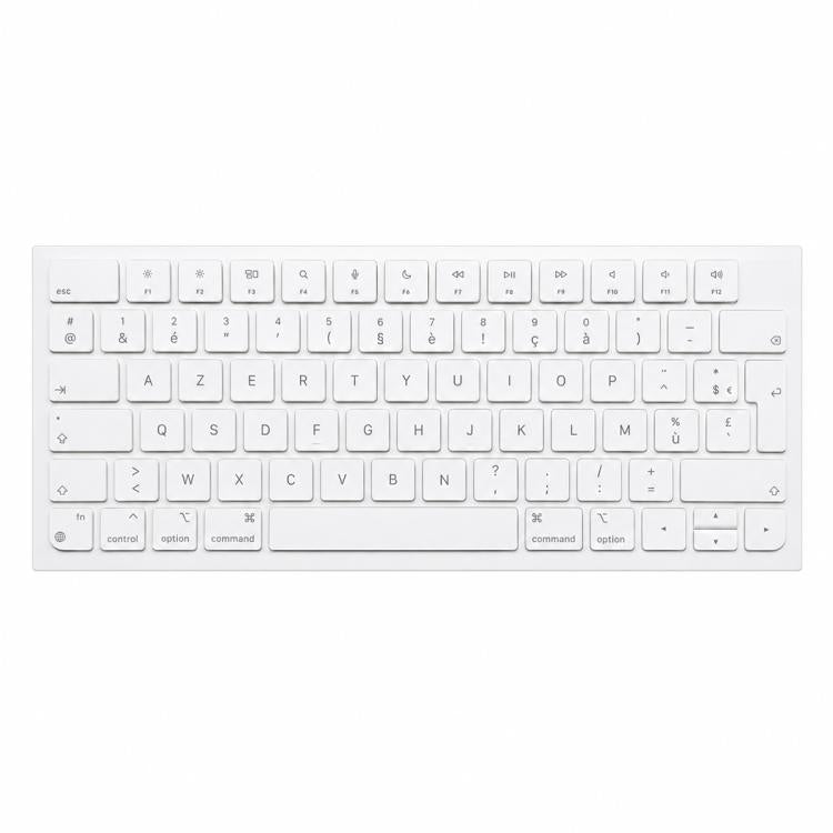 For MacBook A2438 A2439 A2449 A2450 A3118 A3203 Magic Keyboard 3 Magic Keyboard 4 Keycaps(White), German, French
