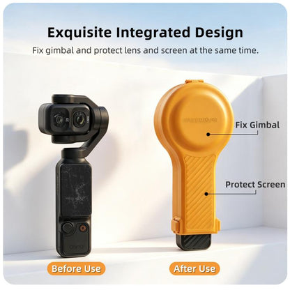For DJI Osmo Pocket 4P Sunnylife Bulb-Shaped Gimbal Camera Protective Cover Storage Box with Lanyard, OP4-K245 Standard, OP4-K246 Upgraded