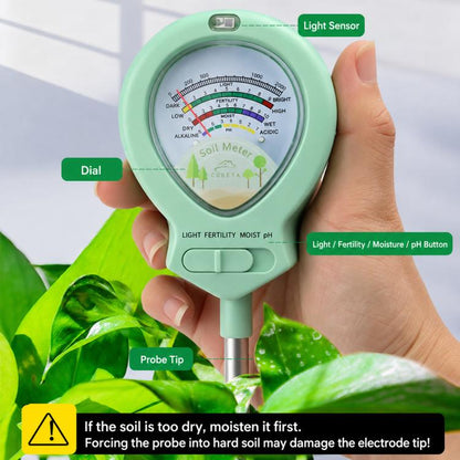 4 in 1 Humidity and Light Soil Analyzer