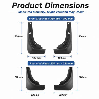 4pcs/Set Car Wheel Splash Flaps Fender Guard, For Geely Xingyuan 2024
