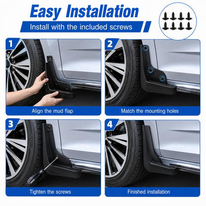 4pcs/Set Car Wheel Splash Flaps Fender Guard, For Geely Preface 2026