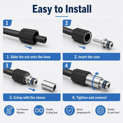 Car Wash Machine High-pressure Water Hose Anti-detachment Connector, No. 30, No. 31, No. 32