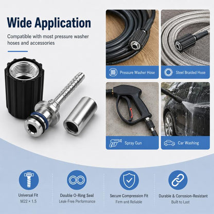 Car Wash Machine High-pressure Water Hose Anti-detachment Connector, No. 30, No. 31, No. 32