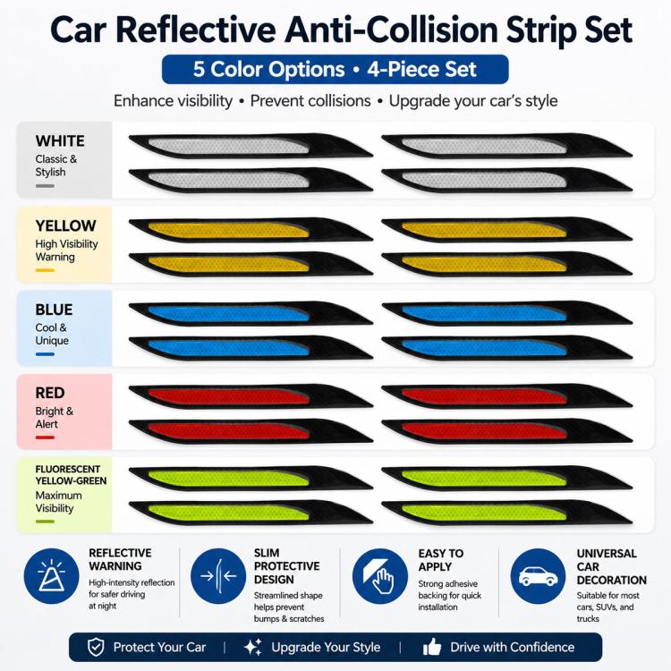 Bonnet Air Flow Vent Fender Sticker for Car Decoration, 4 PCS / Set