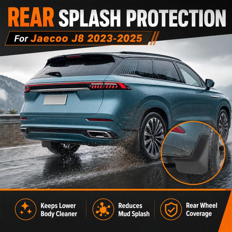 4pcs/Set Car Wheel Splash Flaps Fender Guard, For Chery Jaecoo J8 2023-2025