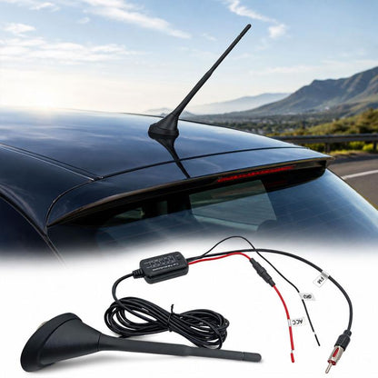 Car MP3 Radio Antenna FM Amplifier Signal Booster, 88-108MHz 600 Modulator Version, 76-230MHz B Version, 88-230MHz C Version, 88-108MHz D Version, 76-230MHz E Version
