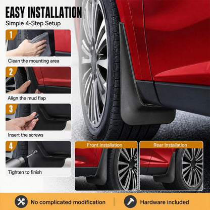 4pcs/Set Car Wheel Splash Flaps Fender Guard, For Chery Jetour X70 2020-2024