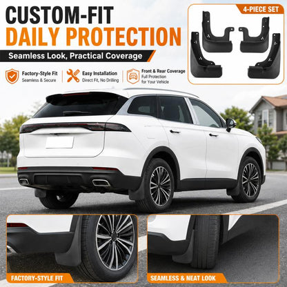 4pcs/Set Car Wheel Splash Flaps Fender Guard, For Chery Tiggo 9X 2026