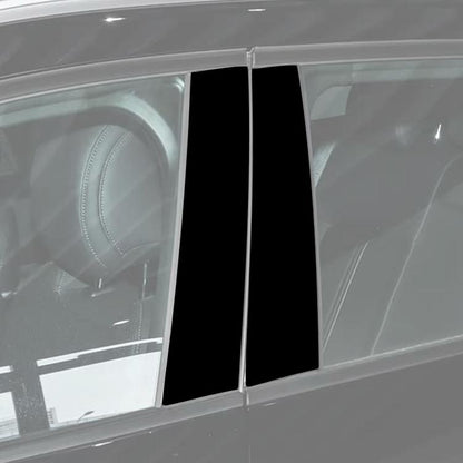 For Mazda CX-50 2022-2024 8pcs/Set Car B-Pillar Piano Black Finish Style Sticker, B-Pillar Piano Black Finish Style
