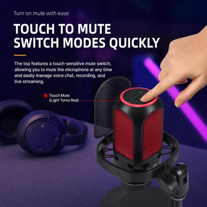 APK001 AI Noise Reduction USB Condenser Cantilever Microphone, APK001 Cantilever Microphone