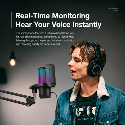 APK005 AI Smart Noise Reduction Condenser Desktop Microphone, APK005 Desktop Microphone