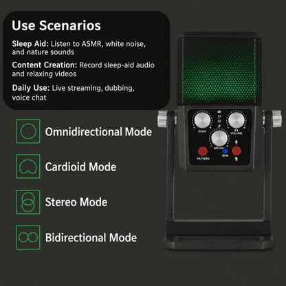 BM-959PL Multi-directional Switching ASMR Recording Condenser Microphone, BM-959PL