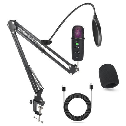 X502 High Sampling USB Condenser Microphone Cantilever Stand Kit, X502 Cantilever Stand Kit(