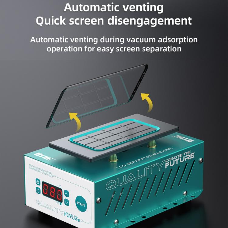 UYUE 958S 7-inch Mobile Phone LCD Screen Separator Machine Built-in Vacuum Pump, EU Plug, US Plug