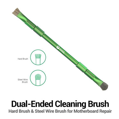 2UUL CL15 Hard Brush & Steel Wire Brush Dual-Ended Cleaning Brush, 2UUL CL15
