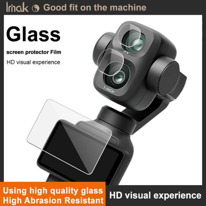 imak Tempered Glass Film with Camera Lens Film, For DJI Osmo Pocket 4P