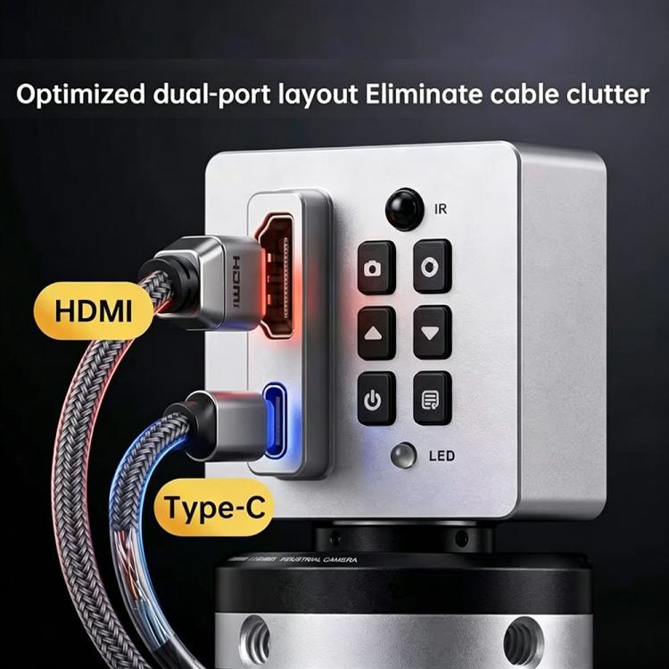 MR.YANG MX1 HDMI & Type-C Dual Output 8MP CMOS Sensor 4K Industrial Microscope Camera, MR.YANG MX1