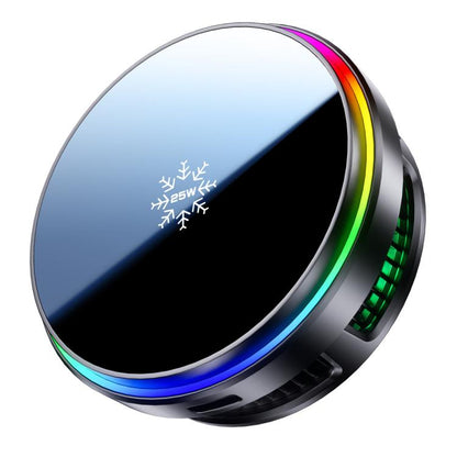 Magnetic Cooling 25W Wireless Fast Charger Car Air Outlet Holder, S32 Pro