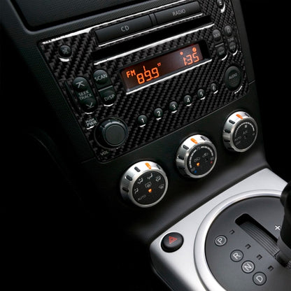 Car Carbon Fiber CD Radio Player Panel Decorative Sticker for Nissan 350z 2006-2009, CD Radio Player Panel