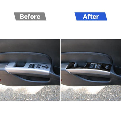 Car Carbon Fiber Glass Lift Decorative Sticker for Nissan 350z 2006-2009, Right Drive, Glass Lift, Right Drive