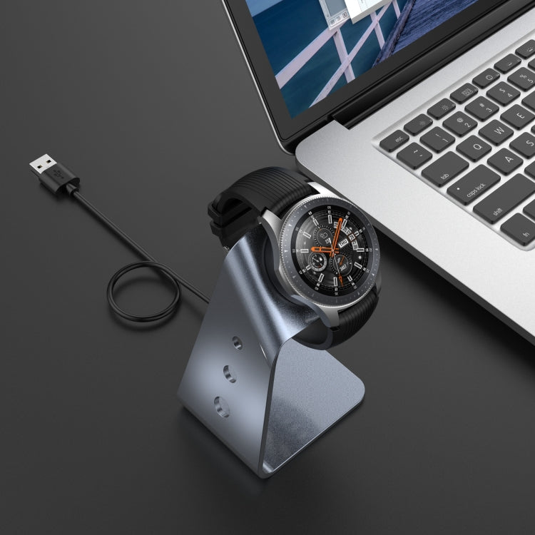 For Samsung R800 / Galaxy Watch Universal Aluminum Alloy Magnetic Charger Holder with Chip Protection, Support Fast Charging, For Samsung R800
