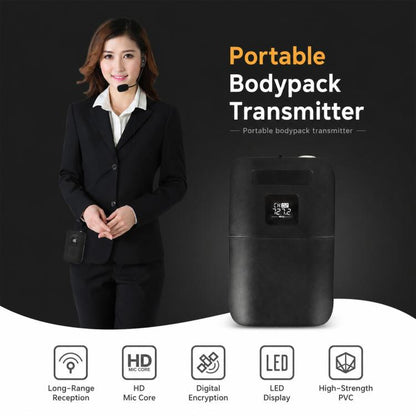 E8 1 to 2 VHF Wireless Dual-Channel Microphone, Headset, Lavalier