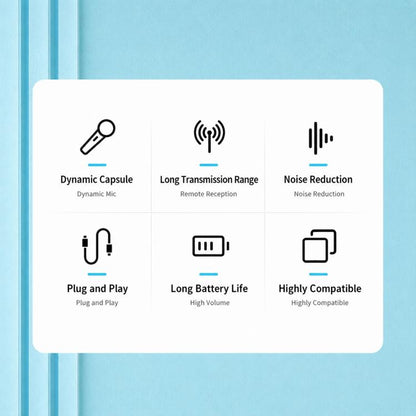GE5 2 in 1 Wireless 2.4G Handheld Microphone