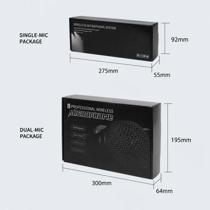 GE5 1 to 2 Wireless 2.4G Handheld Microphone