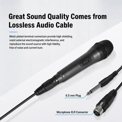 YS-223 Anti-feedback Separate Wired Microphone, 6.35mm