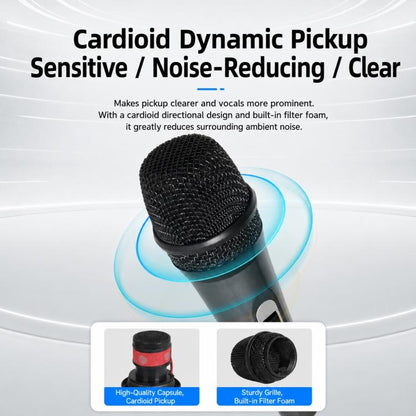 YS-225 Anti-feedback Separate Wired Microphone, 6.35mm