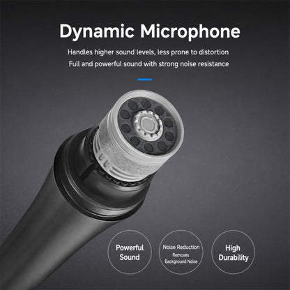YS-228 Separate Wired Anti-Feedback Metal Microphone, 6.35mm