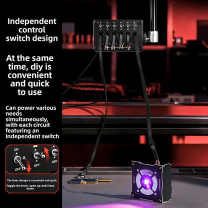 QIANLI H6 Universal Power Hub DC Independent Control HUB