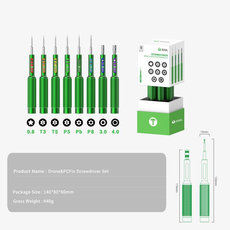 2UUL SD95 Drone & PC Fix 8 in 1 Screwdriver Set
