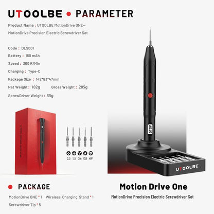 Utoolbe DLS001 Motion Drive ONE Bionic Motion-Sensing Electric Screwdriver Set