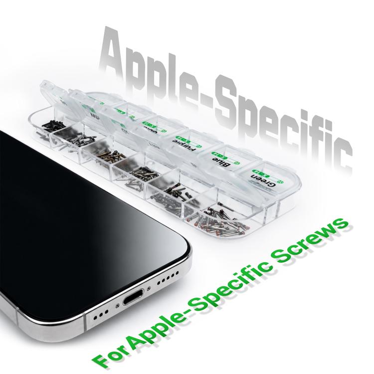 2UUL SC13 8-Color Pentalobe Charging Port Screws Kit for iPhone X-17 Pro Max